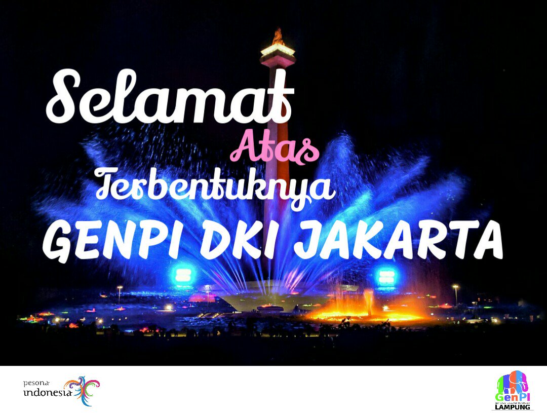 Dari Ambon manise kami ucapkan selamat atas terbentuknya GenPI DKI Jakarta
#DeklarasiGenpiDKIjakarta