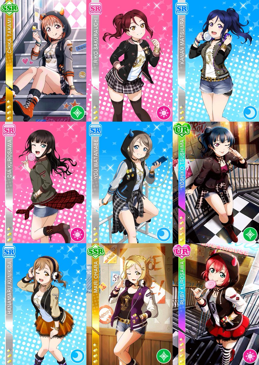 ラブライブ カード画像bot Aqours パンクロック編 T Co 9zcgmqucxu