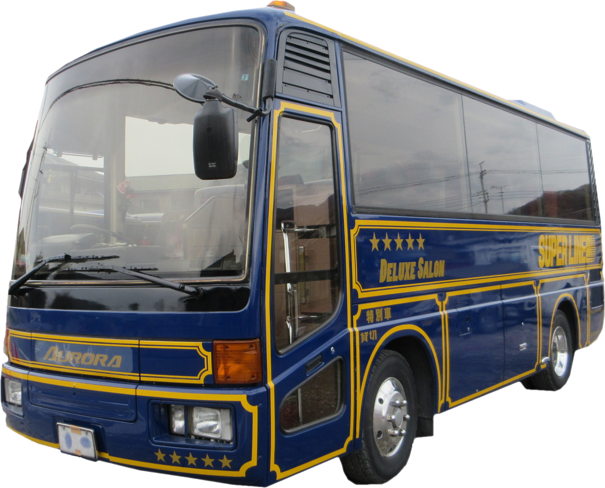 ট ইট র 株 秩父国際バス 車両紹介 秩父国際バスの小型車両 オーロラ２１ です 冠にデラックス サルーンを掲げるこの車両は外装もさることながら 内装も小型と思えません 大きめのシートで座り心地は抜群 後方はサロン固定席となります 秩父国際