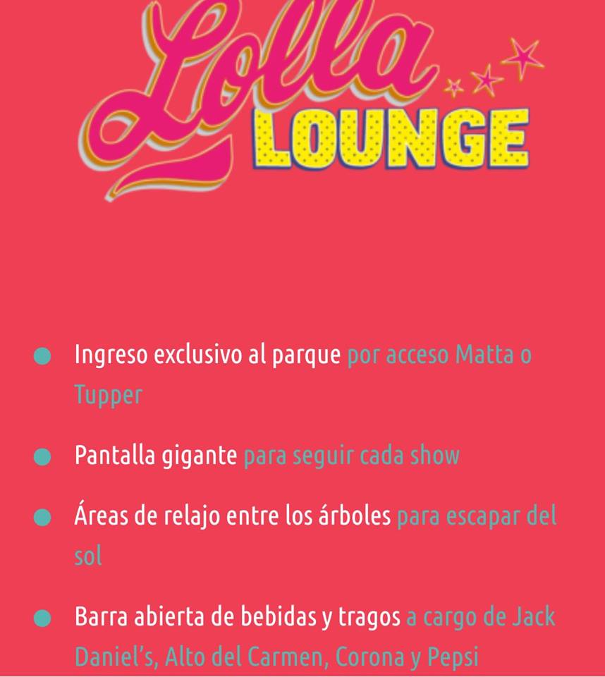 Daisy____'s tweet image. Vendo 2 entradas a LOLLAPALOOZA CHILE 2018 VIP Lolla Lounge para los 3 días las cuales ya están agotadas las vendo a $280.000 c/u (Valor normal $347.200 c/u) RT por favor @DonDatos @SrDatos  @Buscoentradascl #LollaCL2018 #LollaCL