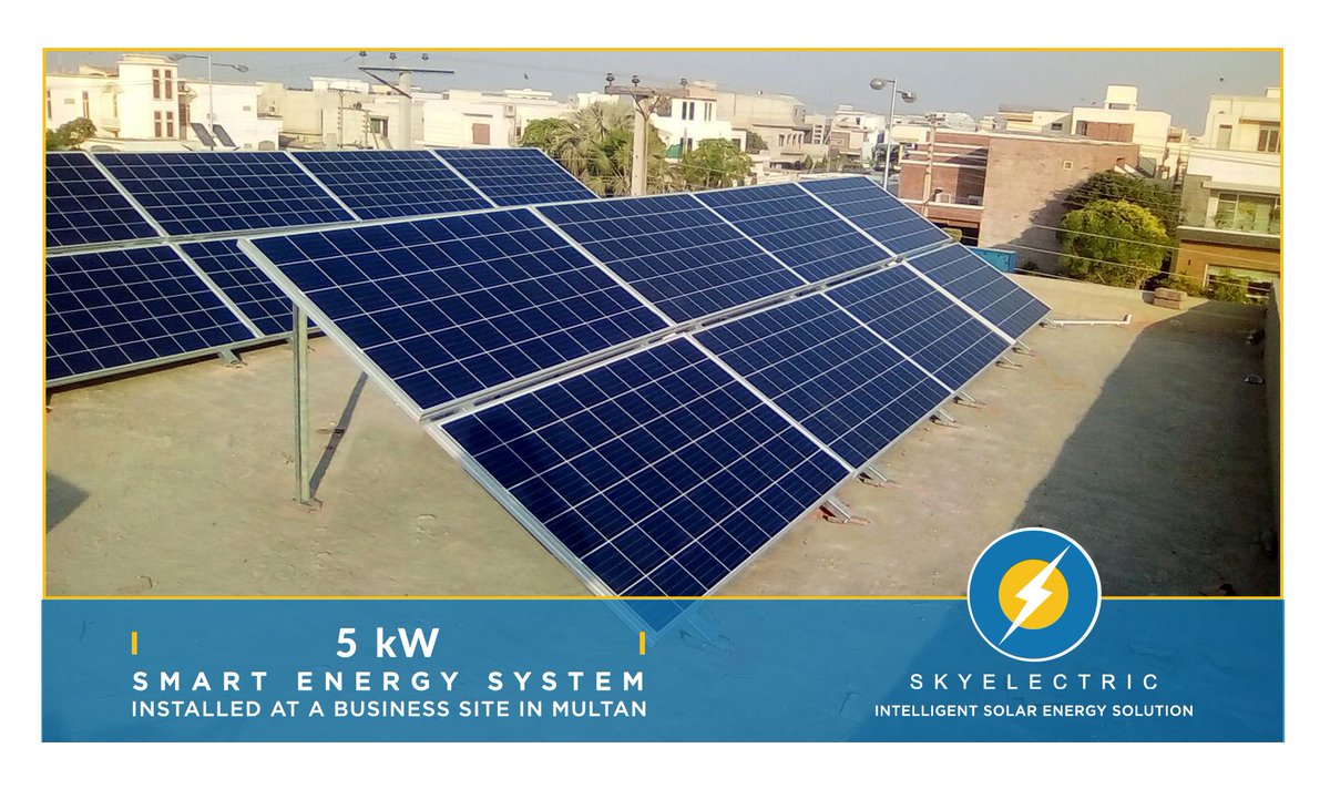 Glance into a business site powered by a 5 kW SkyElectric Intelligent Solar Energy Solution in Multan!

#BestSolarCompany
#TheMostAdvanced #Solar #Power #System 
#GreenEnergy for a #GreenPlanet