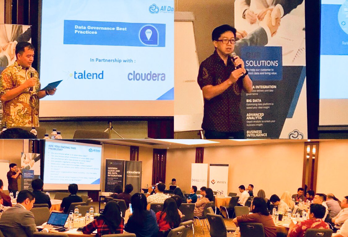 danielcfng's tweet photo. Great collaboration between @ClouderaIDN with @Talend under the leadership of #AllDataInternational #Indonesia #Jakarta #PoweringMachineLearning #PoweringAnalytics #Optimised4Cloud @cloudera #MachineLearning #Analytics #Cloud #Fintech #CloudComputing #ML #AI https://t.co/NR5YxUra3p
