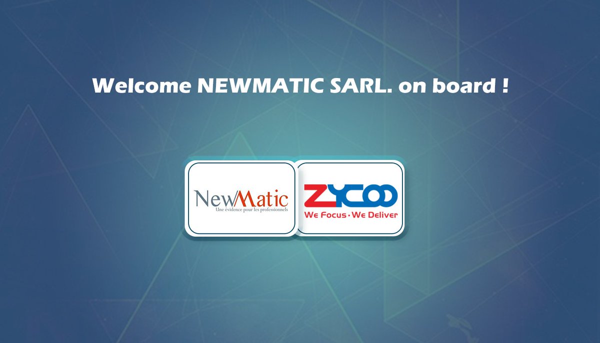 ZYCOO_VoIP's tweet photo. We're pleased to welcome NEWMATIC SARL as our partner for Morocco market. Welcome on board! https://t.co/ivoUiUfN2e