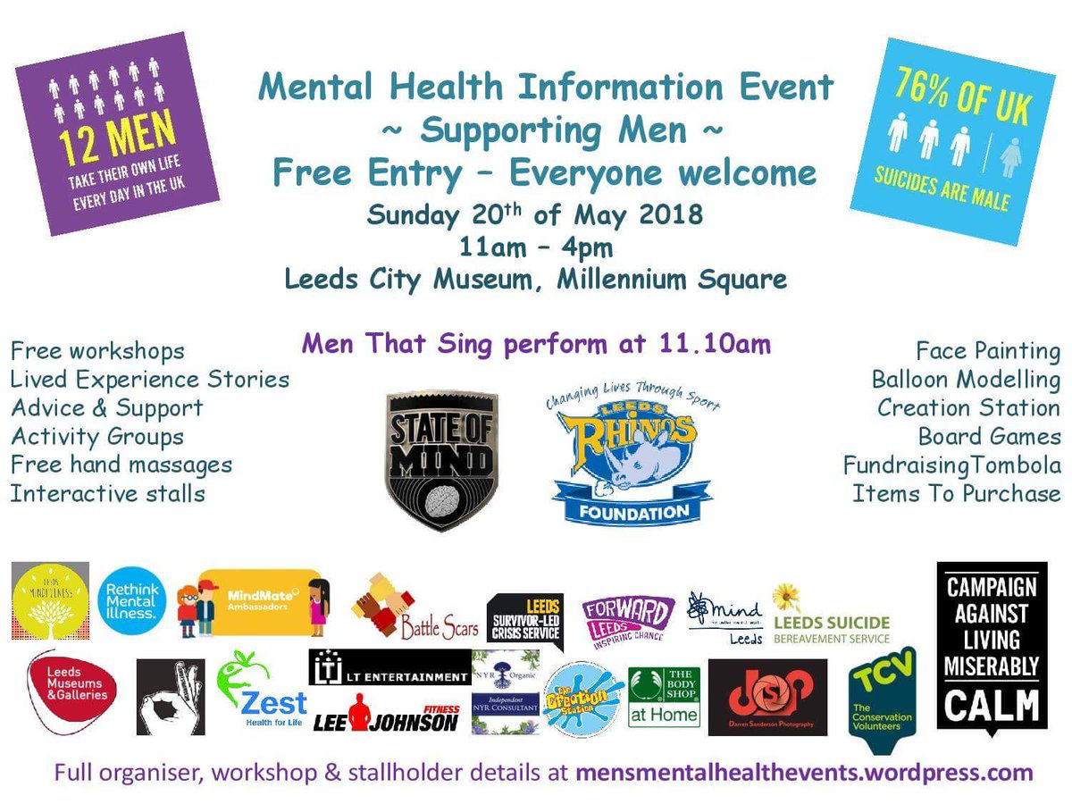 Leeds City Museum have kindly given me an extra room for more workshops due to demand. If anyone wants to come talk about their experience with #mentalhealth or supporting someone with mh issues email me lmbaxter@hotmail.co.uk #menshealth #supportingmen #mensmentalhealthevents