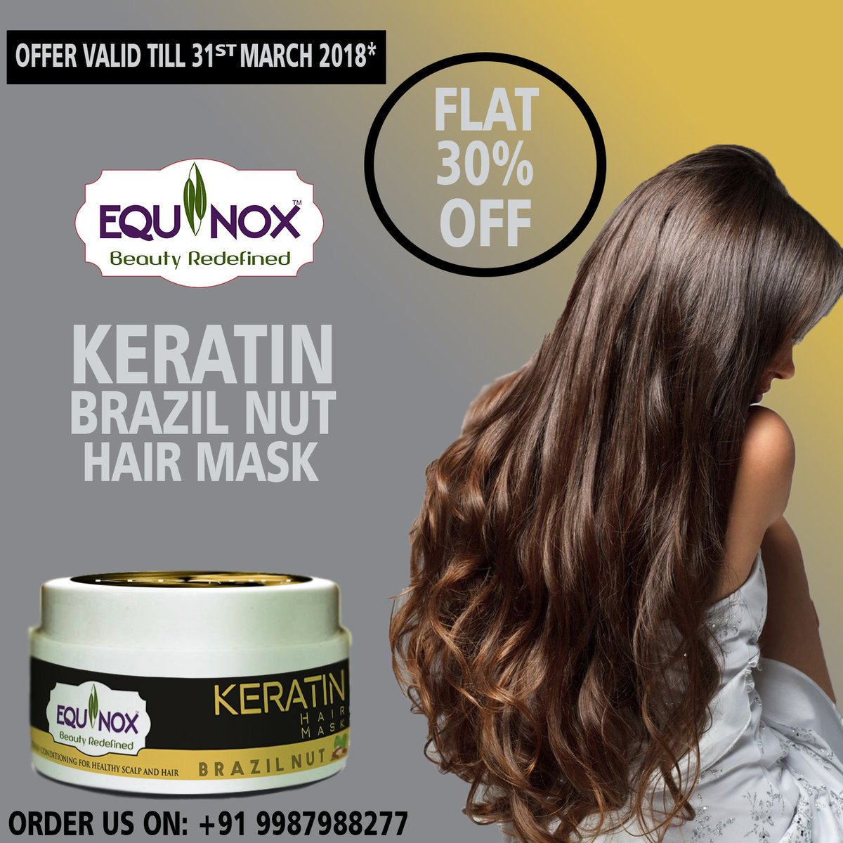'Brazil nut contains all essential minerals, improves slow hair growth and adds Shine to your hair'
Those are the benefits you get when you use Keratin Brazil nut Hair Mask😁
Hurry and Grab your 30% Off.
Variant Available: 'Keratin Lavender Hair Mask.'
#haircare #keratinhairmask