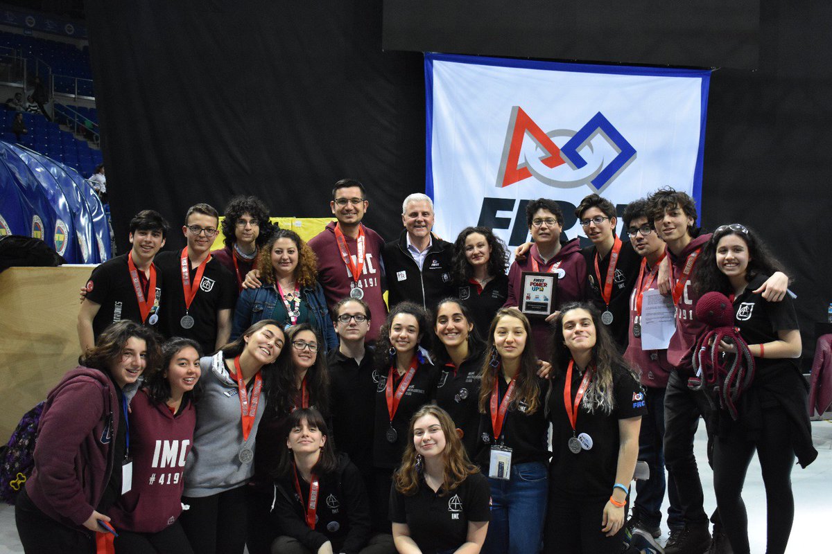 • In Istanbul Regional, with our alliance we got to compete in semifinals! Our team captain Melis won the Dean’s List Finalist Award, we also won the Engineering Inspiration award which offers us the chance to attend FIRST World Championship in Houston. #morethanateam