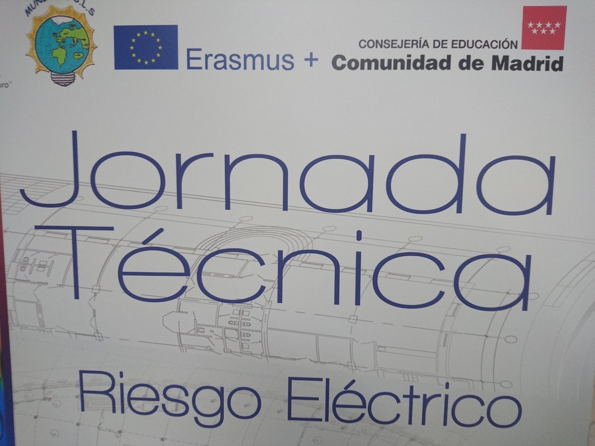 iestomvalmadrid's tweet image. Comienzan las JORNADAS DE RIESGO ELÉCTRICO. Organiza Dpto. de Electricidad. Colabora HEMAG. Hoy y mañana en nuestro centro. #fp #formacióncomplementaria