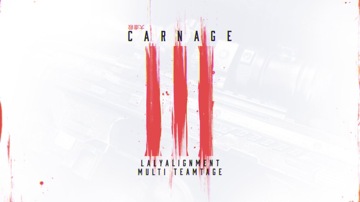 LaLyAlignment's tweet image. 2018/03/18 PM8:00 !!
LaLy Multi COD Teamtage #CARNAGE3

Thambail @ FromTheSixx