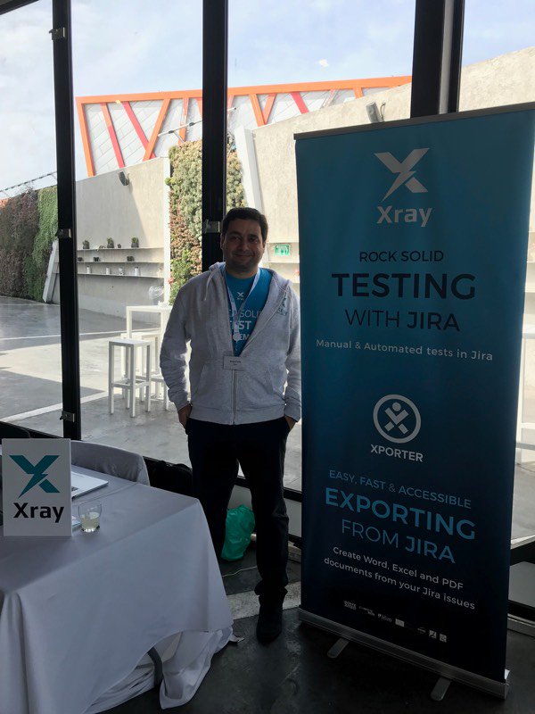 XrayApp's tweet photo. Today #Xray &amp; #Xporter are in #Israel! Come by our stand at #Methoda #Atlassian Event to learn how you can improve your #SoftwareTesting with @Jira. #WinterTour https://t.co/aDios3QDVJ
