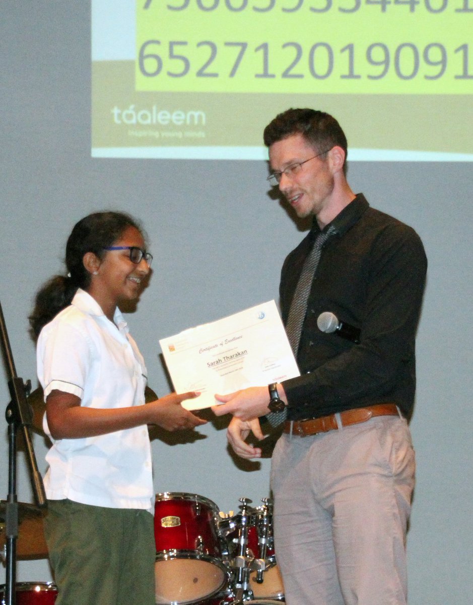 Congratulations to Sarah Tharakan, Grade 6B, who broke the record in spectacular style for our annual Pi Challenge ... reciting more than 250 decimal points of Pi! #PiDay #behappybegcs #inspiringyoungminds