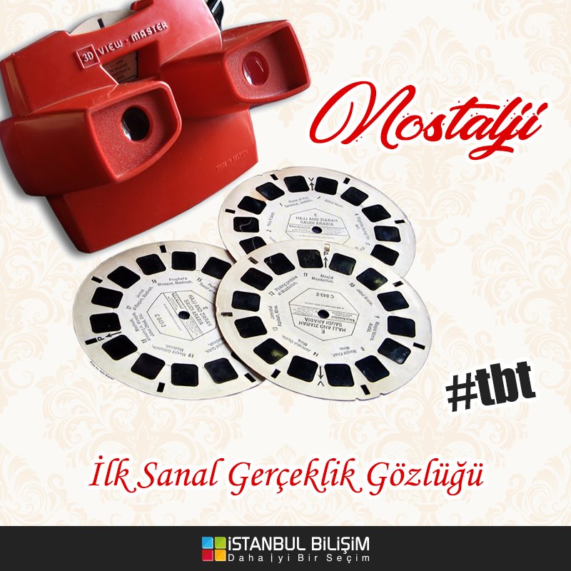 istanbulbilisim's tweet photo. 90'lı yıllardan günümüze.. 'Sanal Gerçeklik Gözlüğü'nün Atası :)
.
Şimdiki sanal gerçeklik gözlüklerinin, bir nevi atası olan bu ürünü hatırlayanlarınız var mı?"
.
#sanalgerçeklik #tbt #teknolojivenostalji #3dviewmaster #3dteknolojisi #istanbulbilişim #dahaiyibirseçim https://t.co/uOKimyCalb