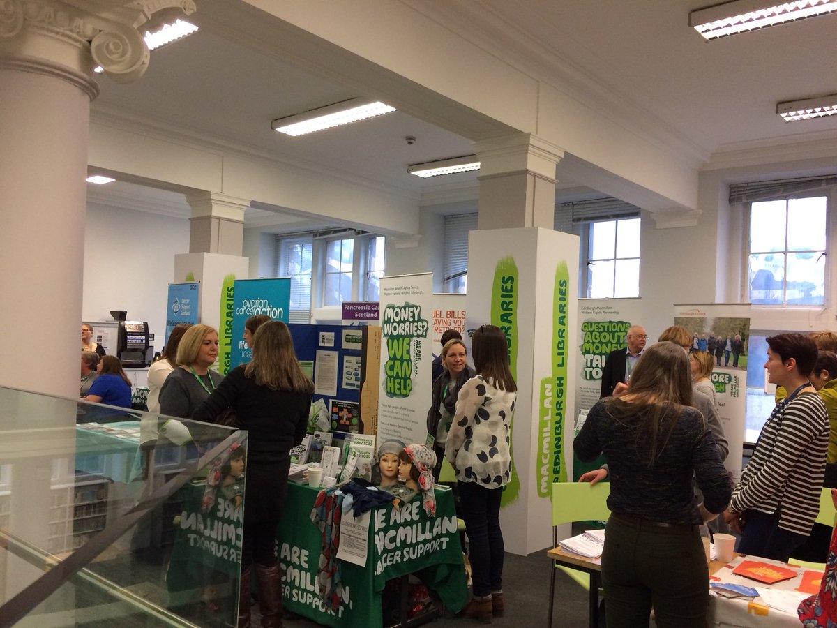 Delighted to welcome so many people to Central Library for our Information and Engagement Event. #macmillanlibraries