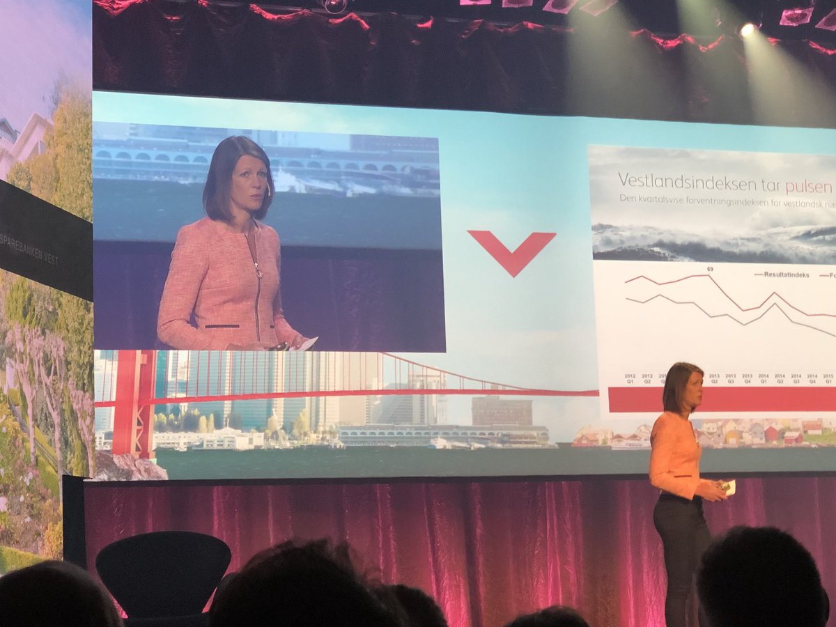 Ny fremtidstro hos bedriftene på Vestlandet sier <a href="/RagnhildFresvik/">Ragnhild Fresvik</a> i @sparebankenvest 
Nå kommer jobbene!
#vestlandskonferansen