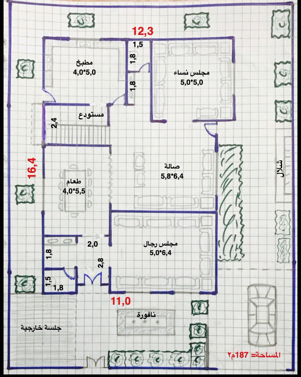 ট ইট র مخططات فلل مراجعة مخططات المتابعين مراجعة تصاميم المتابعين مخططات فلل مخطط فيلا مسطح البناء 375 م٢