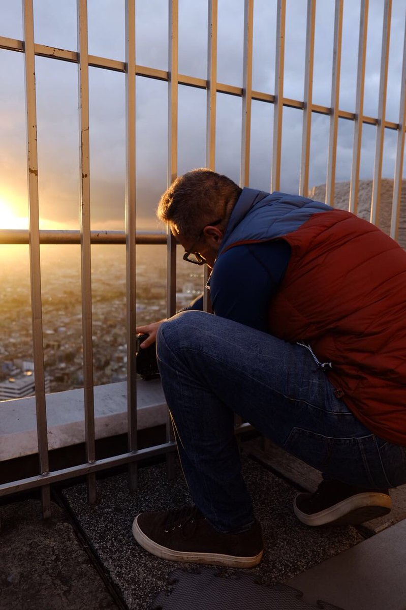 marioexposure's tweet image. Momentos divertidos y arriesgados en la torre #Colpatria de #Bogotá para aprender fotografía 360º con @astromario