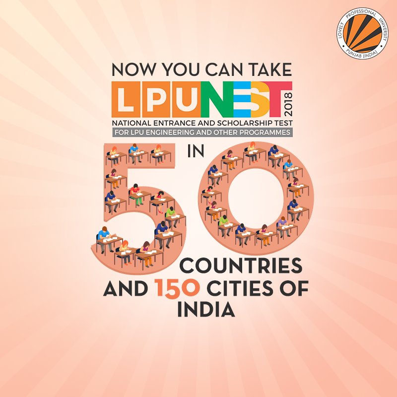 lpuuniversity's tweet image. LPUNEST is a National Entrance and Scholarship Test for admission to various programmes. Know more: bit.ly/LPU-NEST #LPUNEST #LPU #Admission #Programmes