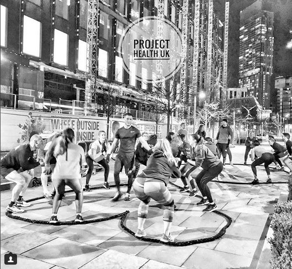 Well done to everybody who joined us this morning on <a href="/firststreetmcr/">First Street</a> for a free health and fitness session with the team <a href="/project_health1/">Project Health</a> #WorkTripping