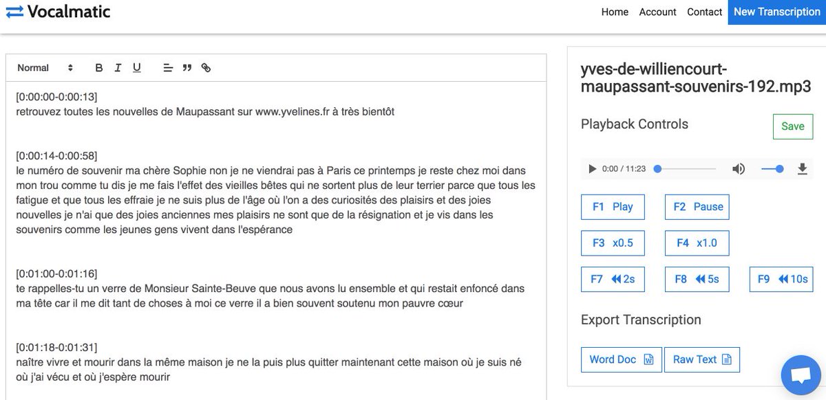 outilstice's tweet photo. VocalMatic. Retranscrire facilement un fichier audio en texte – Les Outils #Tice https://t.co/tPnj8E98tj https://t.co/ckfCo5XxTO