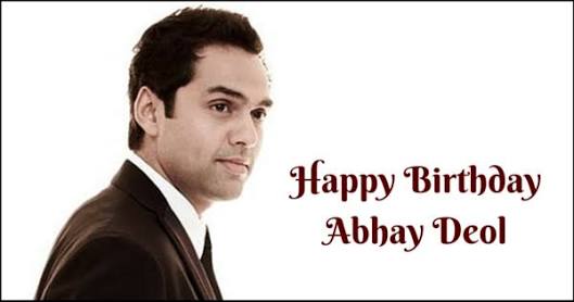 Happy Birthday
Abhay Deol.. 