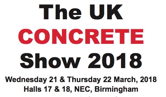 Don't forget to to visit the UK Concrete show next week. You will find us on stand E40 exhibiting a range of Cifa products along side Danfords. @UKConcreteShow