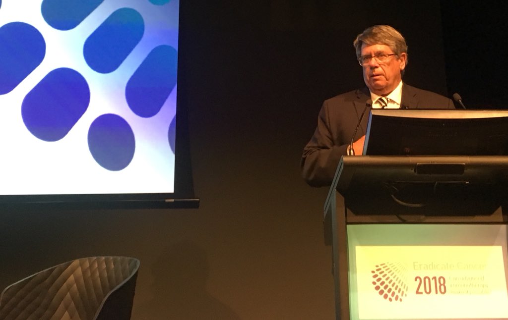 Turning fear into hope. Launched this international conference in Melbourne on the power of anti-cancer immunotherapy to restore a healthy lifestyle to cancer sufferers. Victorian Govt. hopes to save 10,000 people from cancer by 2025. Prof. Alan Trounson convened public forum.