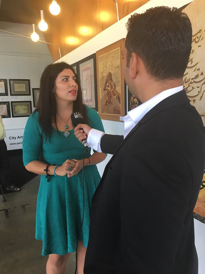 WTVPerth's tweet image. Today #WTV spent time at the Persian Art Exhibition! Check out our #Undercurrent episode on Saturday at 7 pm to see more! #CelebratePersianArt