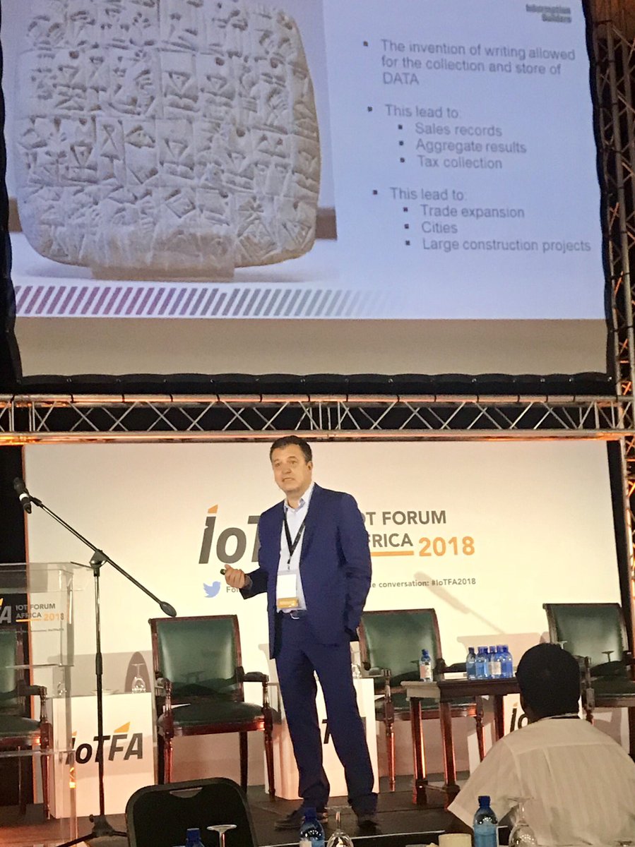 CTOsGotGame's tweet photo. 'Before every Industrialization Revolution in history...came the Data Revolution' - Dr. Rado Kotorov #IOTFA2018 https://t.co/GURPJTEjwP
