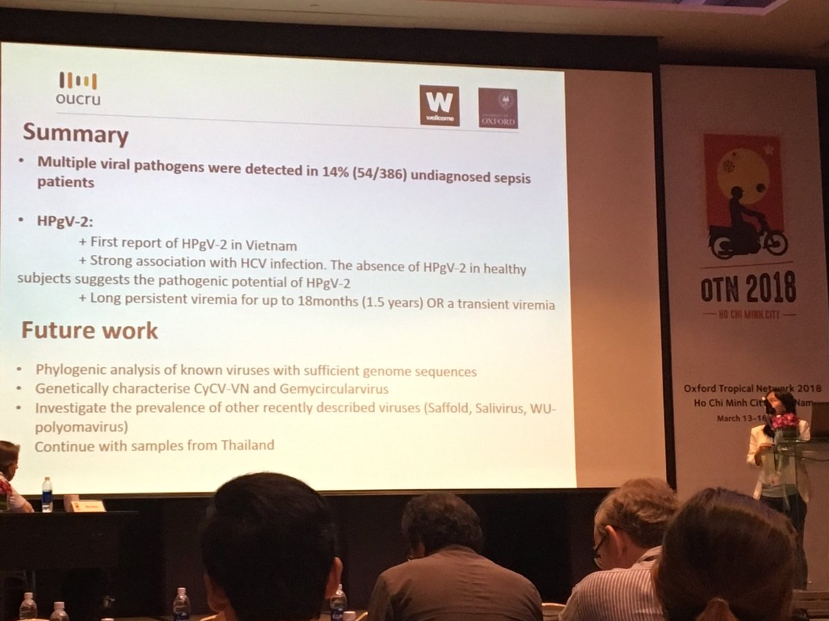 Wonderful to see PhD students presenting work at #OTN2018, congrats to To Anh from <a href="/EIgroup_OUCRU/">EI Group OUCRU</a> on a very well presented talk