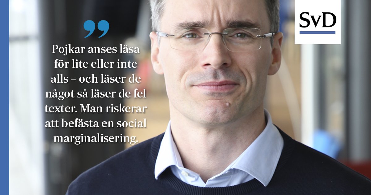 Varför läser inte pojkarna? Eller gör de det? svd.se/forskarna-pojk… #pojkarsläsning via <a href="/SvD/">Svenska Dagbladet</a>