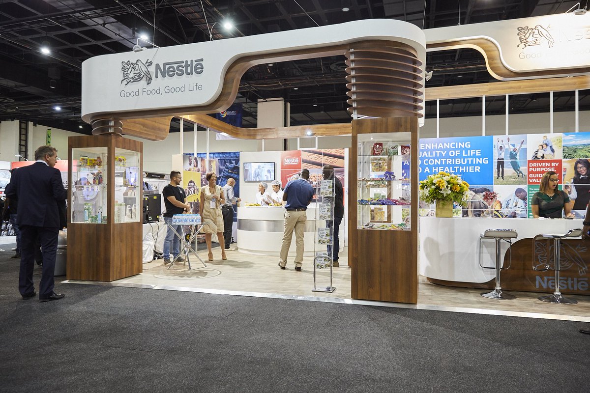 The Nestlé South Africa team ready for the <a href="/ProudlySA/">Proudly South African</a> #buylocalsummit2018 exhibition today.