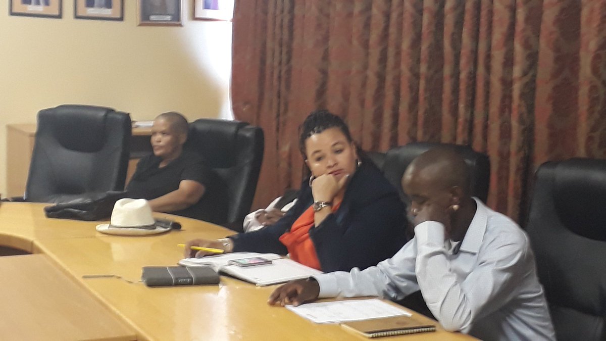 RCHardap's tweet photo. Hardap Regional Council leadership in consultation with Gibeon and Kalkrand  Village Councils regarding water and Electricity debt challenges and how these challenges can be address to avoid cut offs, which can in turn have a huge impact on the education and health sectors. https://t.co/w1Z7GtLMsT