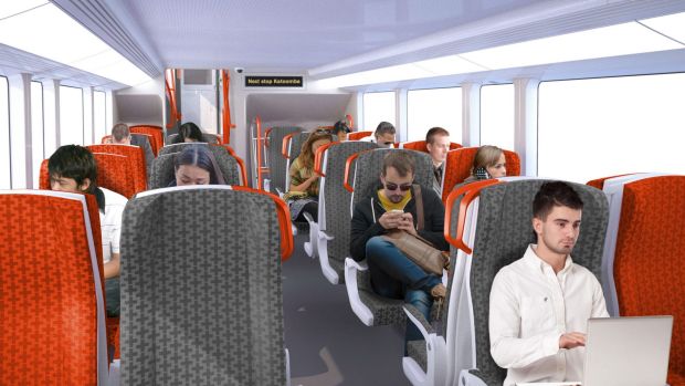 .@AndrewConstance Please reconsider the fixed-direction seating in the #Sydney new intercity train fleet. Today's media rush shows clearly that passengers ("customers") prefer reversible seating. Which way are the people in your pic facing?  #nswpol fixnswtransport.com/intercity/
