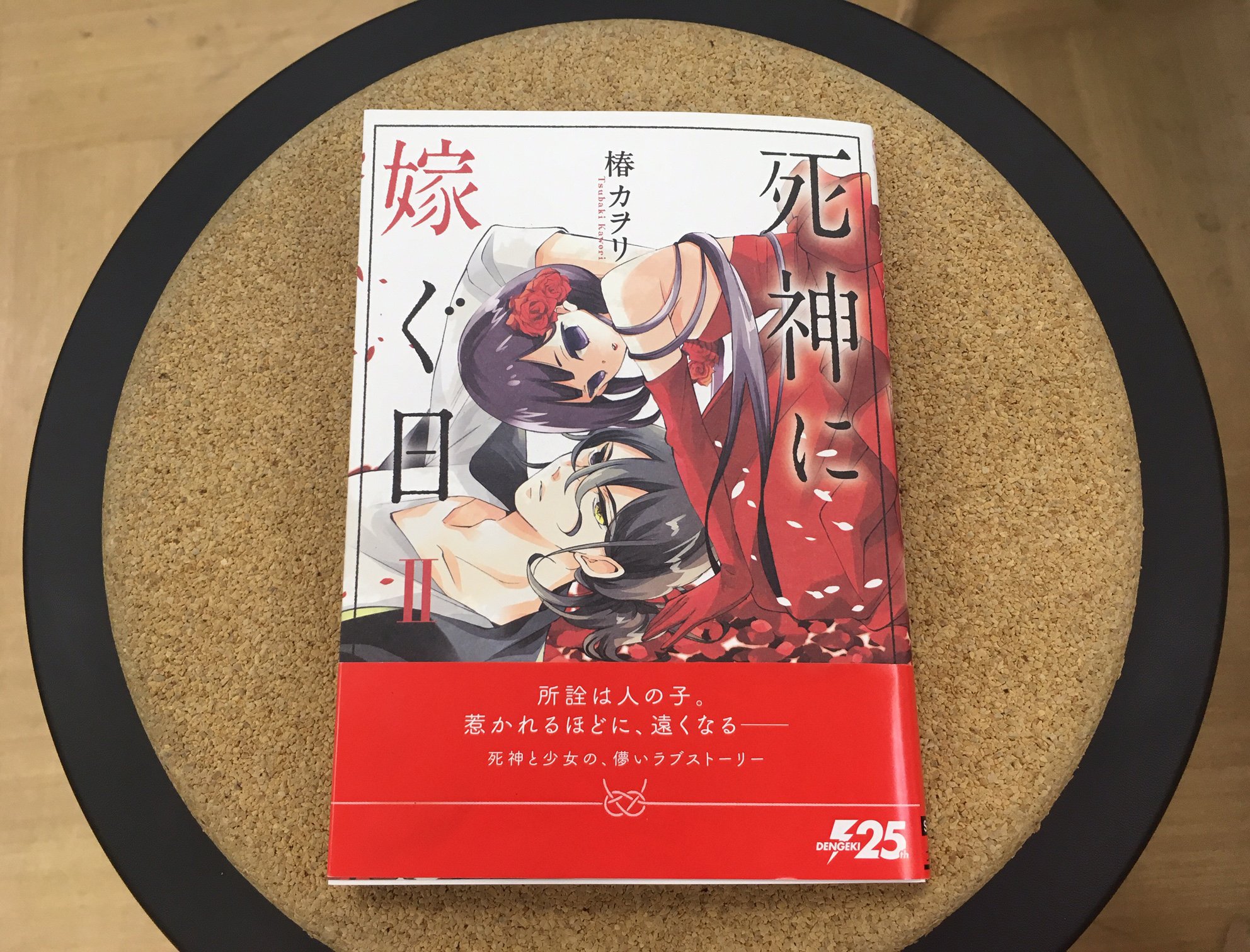 シルフ編集部 シルフコミックス3月の新刊 椿カヲリが描く 死神と少女の切ない恋物語 死神に嫁ぐ日 第2巻の見本誌が編集部に到着 赤いドレスに 水引をイメージした真っ赤なオビが目印 第1巻と並べると色のコントラストがキレイです 連載 シルフ編集部 シルフコミックス3月の新刊 椿カヲリが描く 死神と少女の切ない恋物語 死神に嫁ぐ日 第2巻の見本誌が編集部に到着 赤いドレスに 水引をイメージした真っ赤なオビが目印 第1巻と並べると色のコントラストがキレイです 連載