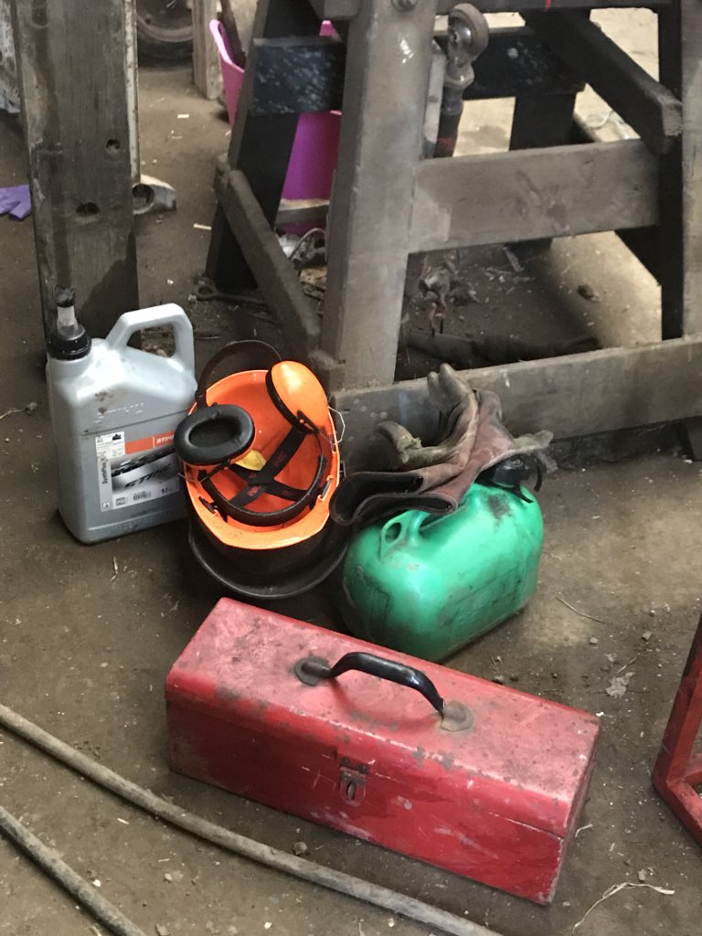 CharlesAnyan's tweet photo. Chainsaw equipment checked, hedge plants ordered. Now to set about altering all my hedges to what the RPA think they are. Much less time consuming than another #RLE1 form 😀 https://t.co/YbFap8wVIu
