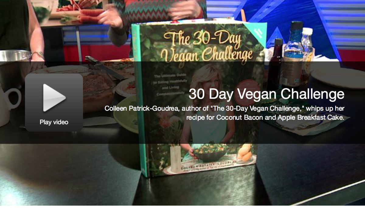 FOX TV - Coconut Bacon + Apple Breakfast Cake bit.ly/2tyf50b #compassion, #vegan, #animals