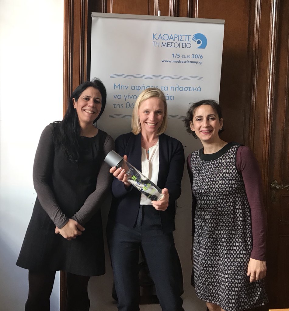 Jo_Royle's tweet photo. Best tap water in European cities can be found in Athens. Great meeting with @MedSOSgr discussing ‘bring back the tap’, bottle deposit and trash free islands. @RefillBristol you are here next week! @HugoSAS lots of leaning to share! https://t.co/x85EUZGTRf