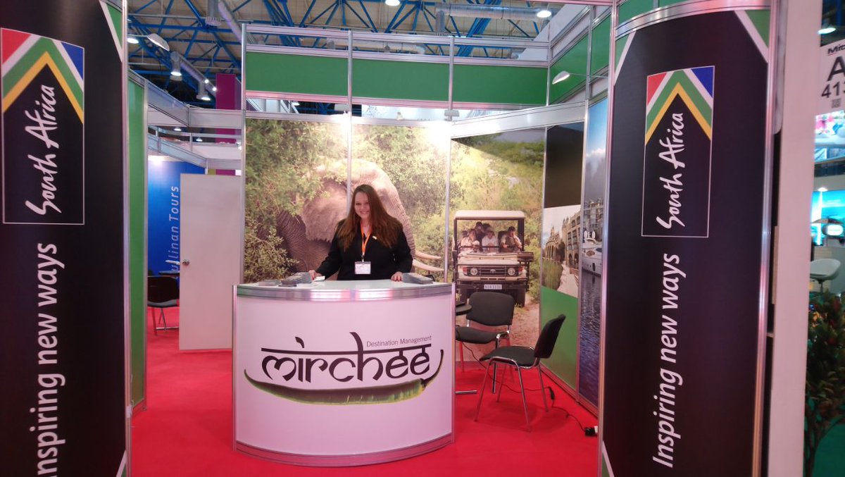mirchee's tweet photo. mirchee @MITT Moscow 2018 with SA Exhibitors &amp; #SouthAfrican Tourism https://t.co/uiSmt5XQG9