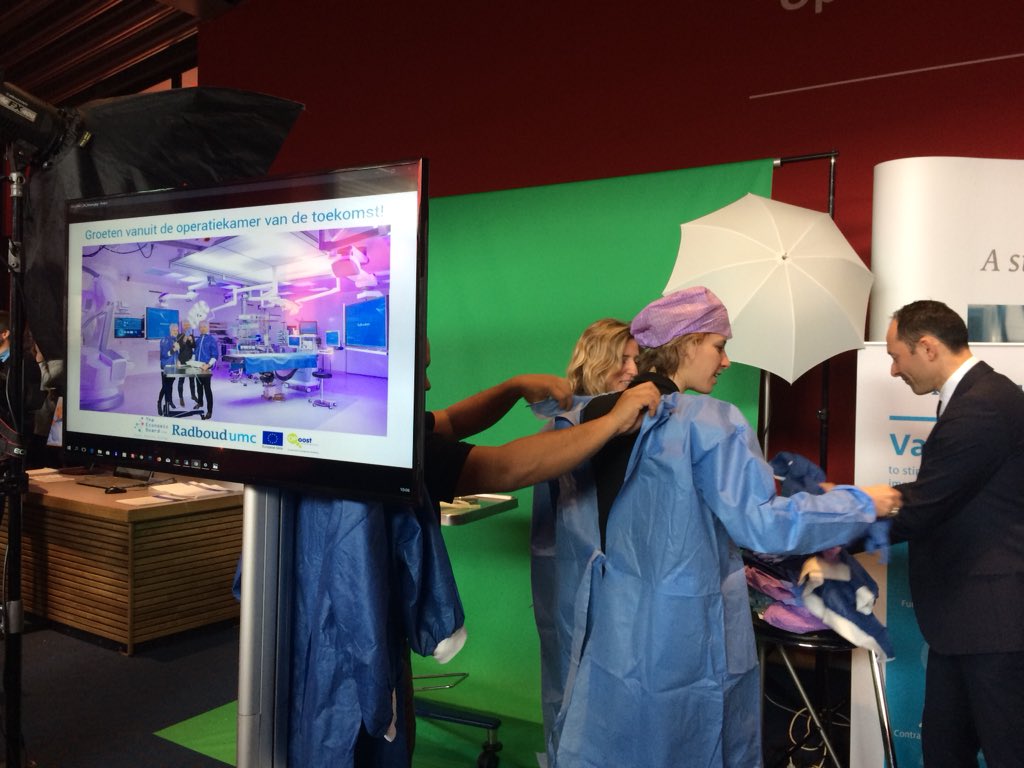 Ook werk aan groenste OK in Europa bij <a href="/radboudumc/">Radboudumc</a> , samen met steeds meer technologie in OK van de toekomst. Mooi @efrooost project  #HVE2018 <a href="/economicboard/">The Economic Board Regio Arnhem Nijmegen</a> <a href="/HealthValley/">HealthValley</a>