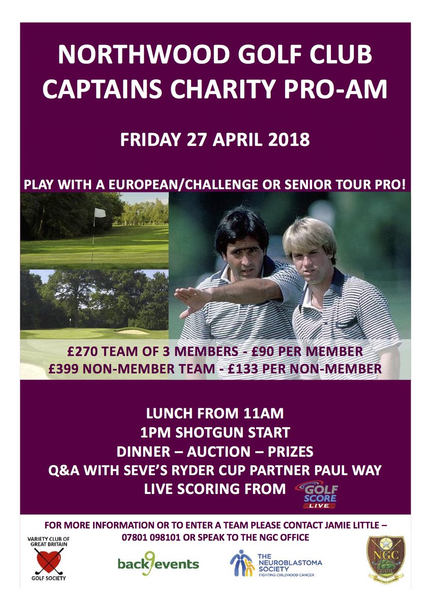 nicklines72's tweet photo. Still some spaces left for Northwood GC Captain's Charity Pro-Am on Friday 27th April, promises to be another great day. https://t.co/UJYeNue8JC