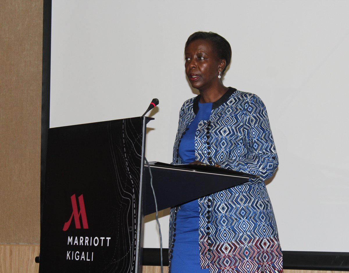 GovernanceRw's tweet photo. The guest of honour, @LMushikiwabo has been addressing participants at @APRMorg 15th anniversary official launch. She urged nations that have acceded to #APRM community to resolutely do so and keep improving themselves #APRMat15 #TowardsUniversalAccession @ashyaka @_AfricanUnion https://t.co/iAIxQRh6Ev