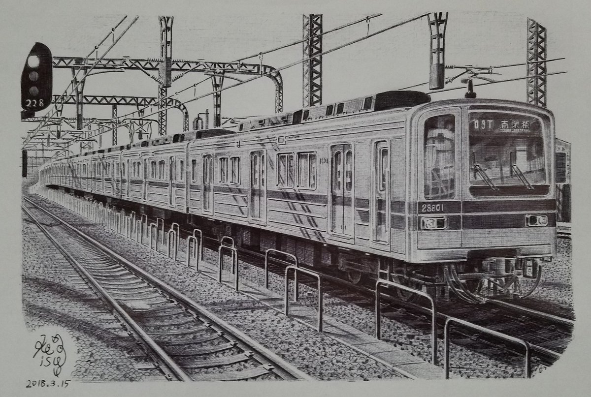 けいくん A Twitter こんばんは ボールペン画が完成しました 今回は東武000系電車です いつもありがとうございます 東武 000系 東武鉄道 スカイツリーライン 日比谷線 ボールペン画 新越谷 絵描きさんと繋がりたい 絵描きの輪 T Co Phqq6b9d8x