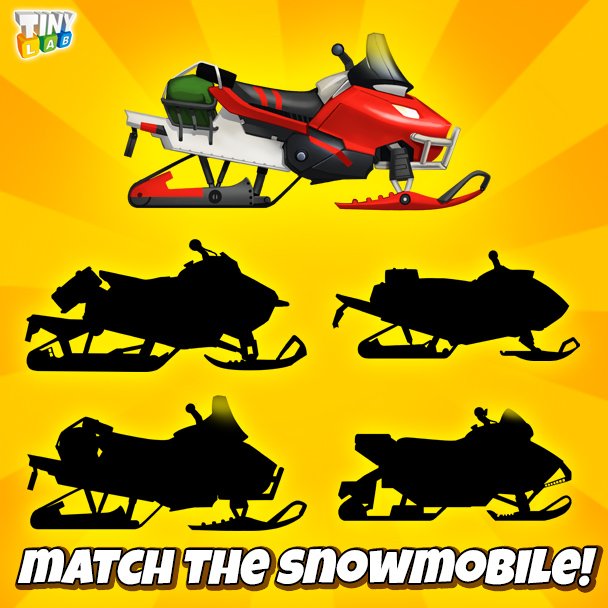 TinyLabProd's tweet image. Match the shape of snowmobile! Play &quot;Winter Sports Game: Risky Road Snowmobile Race&quot; game. Get it on Google Play: bit.ly/2p4nyX4 🏔️🐧 ❄️#Snowmobile #Sledding #SnowBike #SnowRacing #TinyLabKids