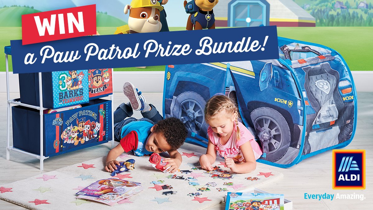 AldiUK's tweet image. Looking for tips and tricks to keep the little ones busy this Easter. We&apos;ve got two words for you: PAW Patrol™. RT for the chance to win a bundle for your little one or grab these goodies in store today.