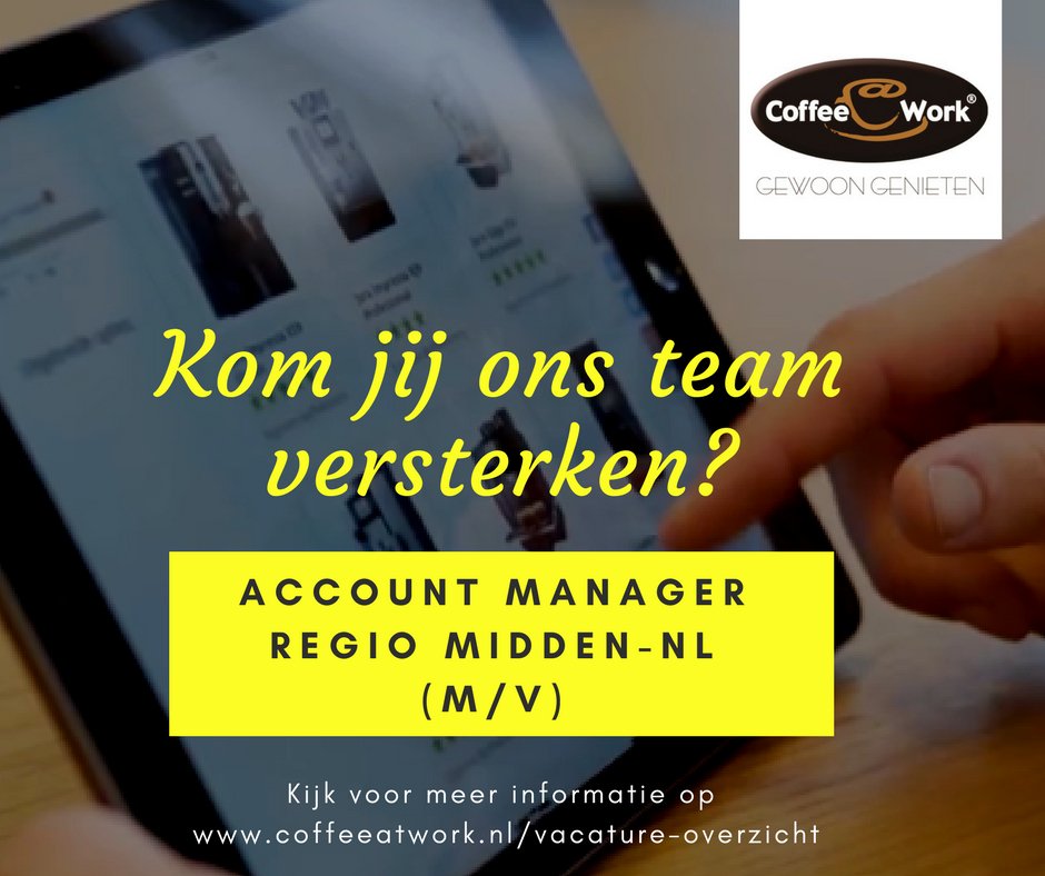 Kom jij ons team versterken? Kijk voor meer informatie op coffeeatwork.nl/Vacature-overz…