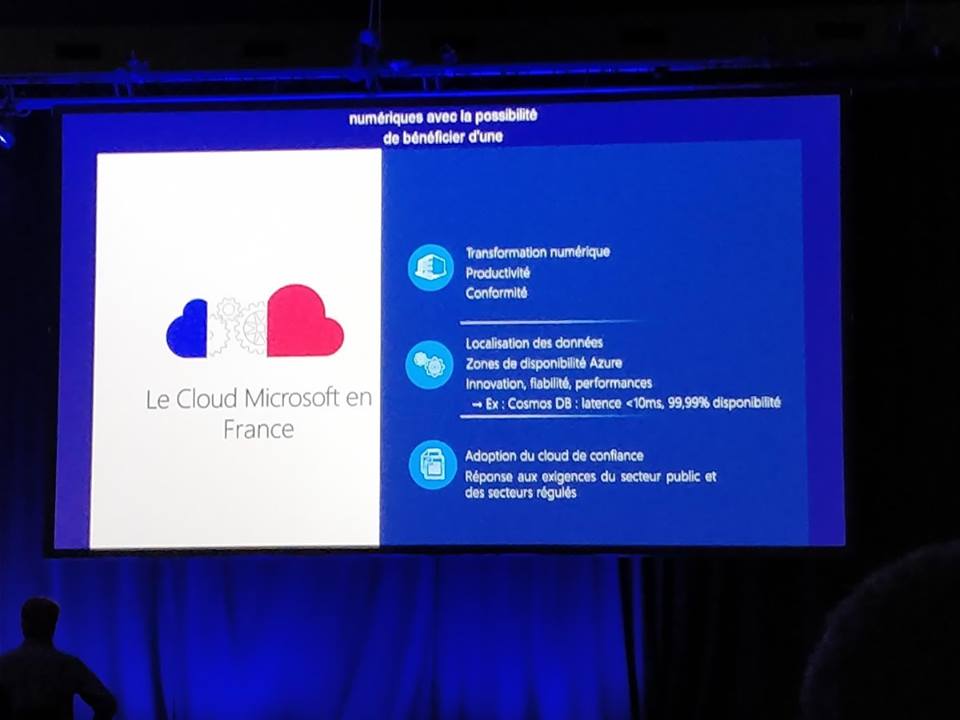 FOSIRINFO's tweet image. Fosir est présent au Microsoft Tech SUMMIT de Paris 2018
🏁 C&apos;est le grand jour, celui du lancement des #datacenters en France ! ➡️ #cloudAzure et #Office365 déjà disponibles ! 
4 data center :3 around Paris and 1 in south of France. #MSTechSummit#Cloud #Trust #cybersecurite🔐