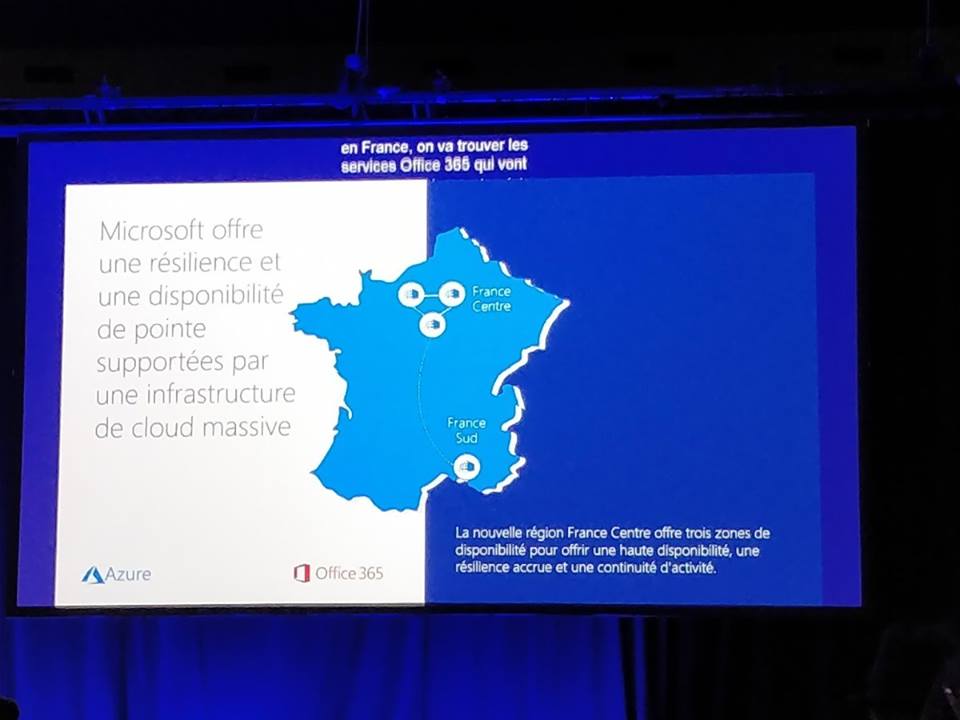 FOSIRINFO's tweet image. Fosir est présent au Microsoft Tech SUMMIT de Paris 2018
🏁 C&apos;est le grand jour, celui du lancement des #datacenters en France ! ➡️ #cloudAzure et #Office365 déjà disponibles ! 
4 data center :3 around Paris and 1 in south of France. #MSTechSummit#Cloud #Trust #cybersecurite🔐
