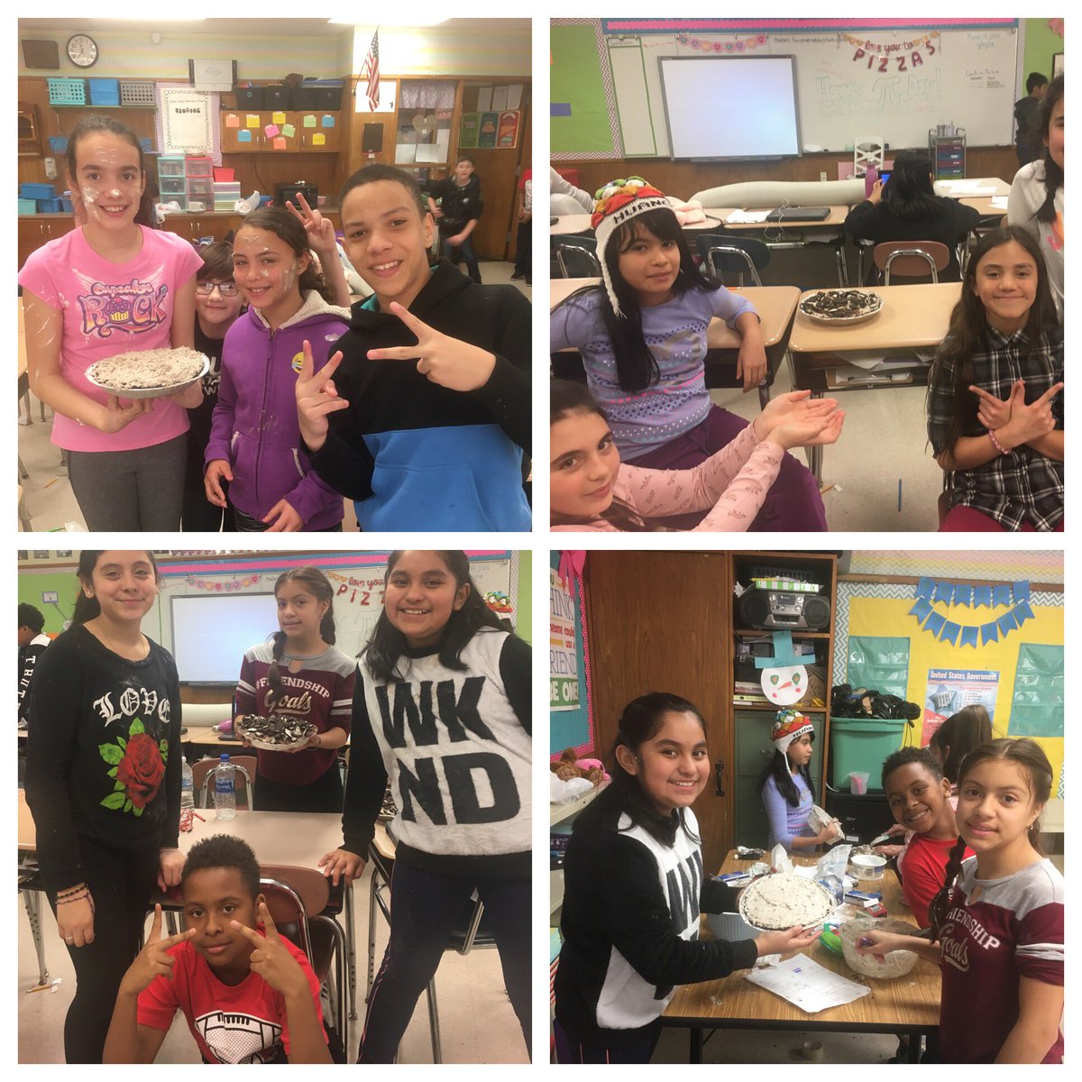 MrsGordonFO's tweet photo. My love for my class is like Pi...never ending! We had fun celebrating PiDay by making pies of course! @FOpanthers #FORocks https://t.co/WQrPOP7MS6