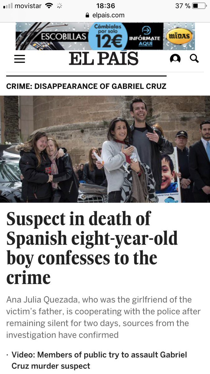 heifredi's tweet photo. Espagne: La salope criminelle invoque la légitime défense.
Elle dit que c’est le petit Gabriel, 8 ans qui l’a agressée en premier et elle a été obligée de le tuer pour se défendre! On aura tout vu.
https://t.co/cupOEutni4 https://t.co/sW8TooybLI