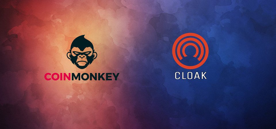 CloakCoin's tweet photo. We are happy to announce CloakCoin is now available for exchange with https://t.co/mwleJ7uO9Z website! @CoinMonkey_io #CloakCoin #CloakEnigma #Privacy #CoinMonkey https://t.co/QhG6F0ZryA