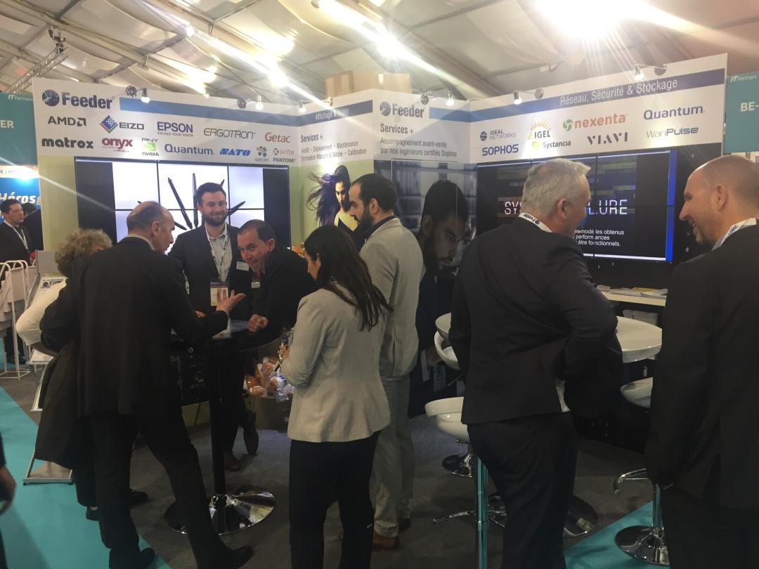 Virtual_Sens's tweet photo. Début de la deuxième journée du salon #ITPartners ! On vous attend encore plus nombreux sur le stand K33 de @Feeder_group ! Venez tourner la roue des cadeaux sur notre table tactile #Coconote https://t.co/DfENAiOpar